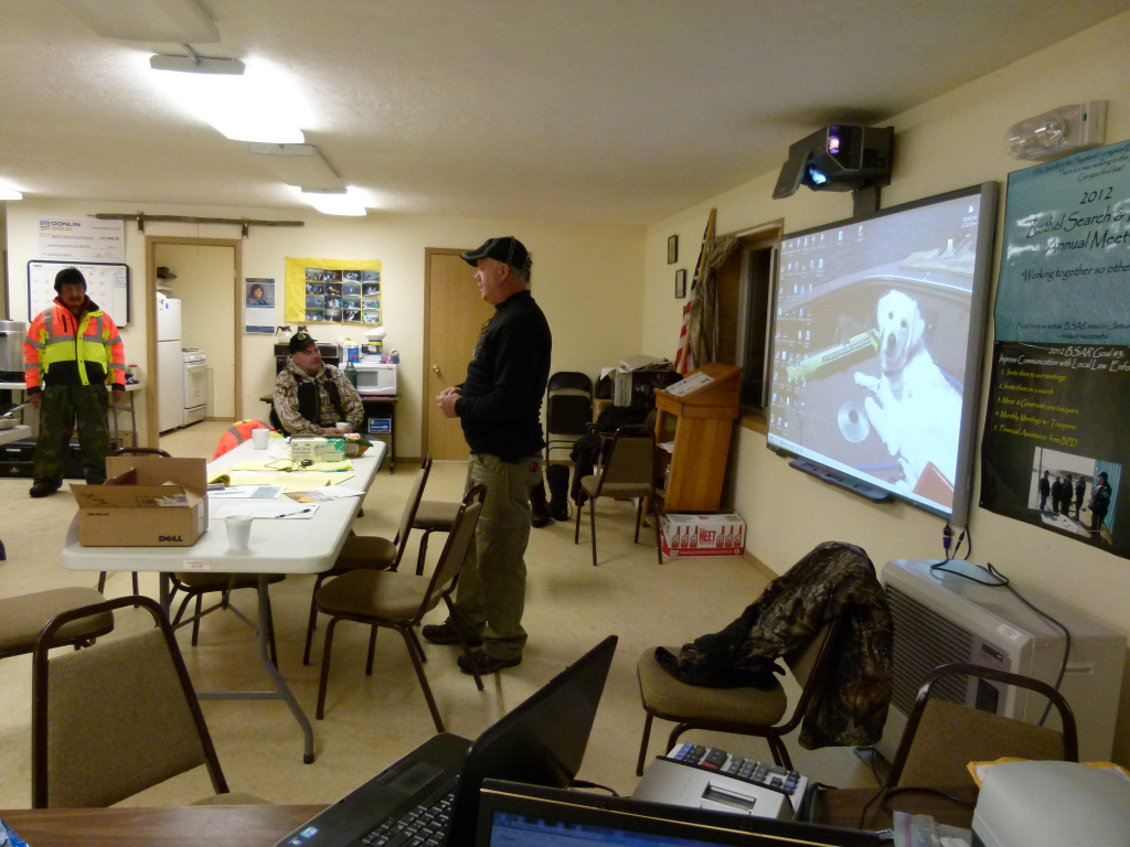 The day starts with a briefing  at the Bethel SAR