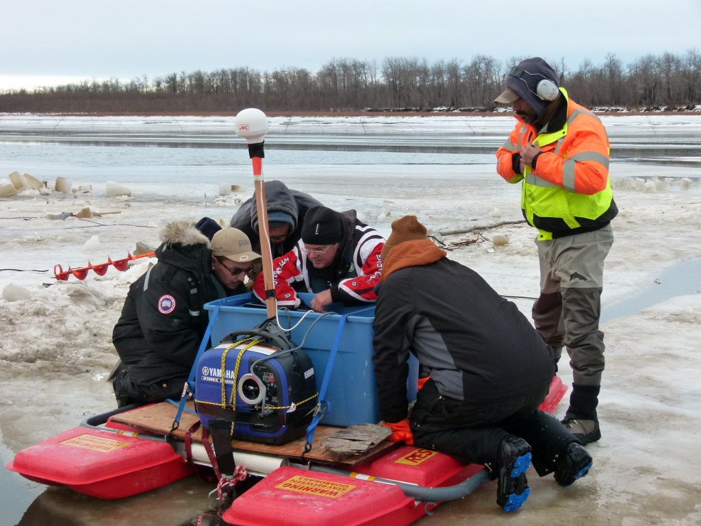 My office for day three with the team looking over my sonar data 